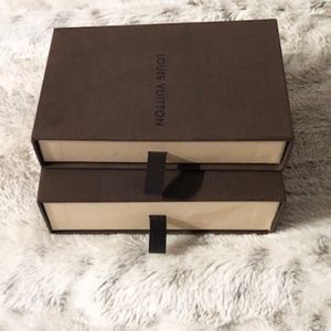 Louis Vuitton Boxes & Dustbag 5 1/2" x 3" SET OF 2